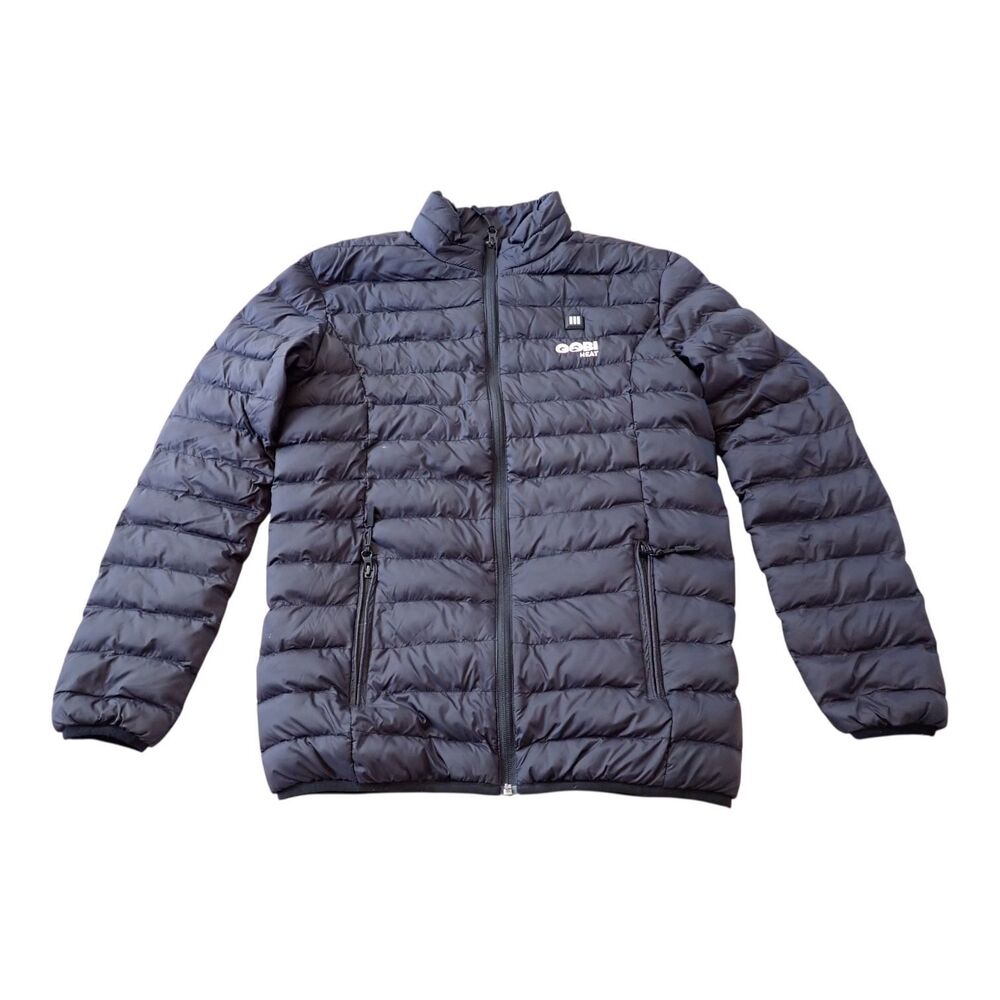 GOBI Heat Wolf Jacket Womens M Heated Puffer Includes Battery Pack Black Warm